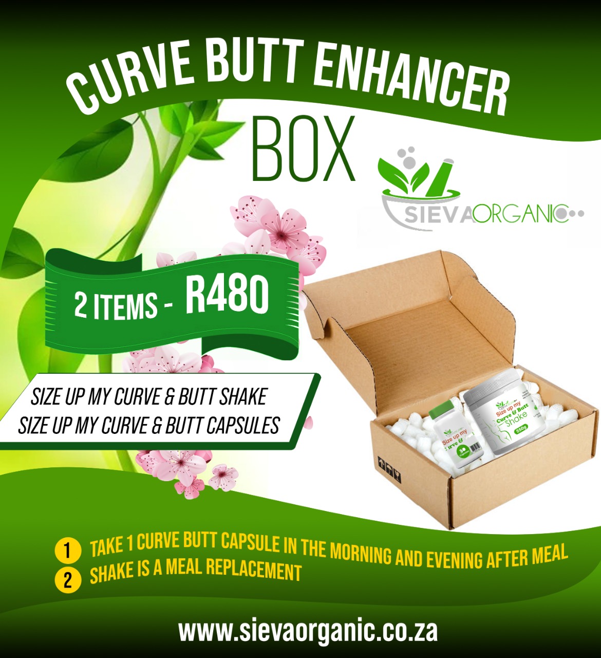 Curve Butt Enhancer Box – Sieva Organic